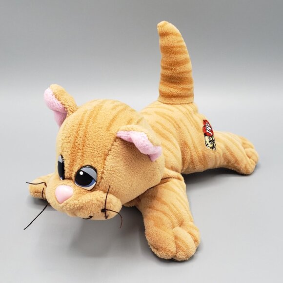 Vintage Tonka Pound Purrries Striped Orange Tabby Cat Kitten 7" Plush Pur-r-ries - Picture 1 of 14